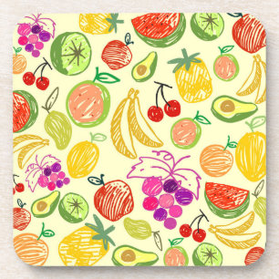 Mixed fruit coaster set