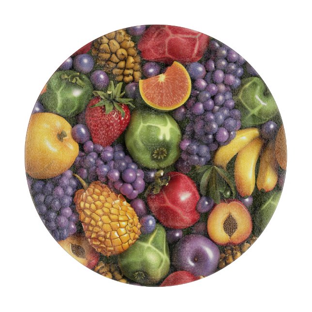 Mixed Fruit Cutting Board (Front)