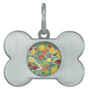 Mixed Fruits 7 Pet ID Tag