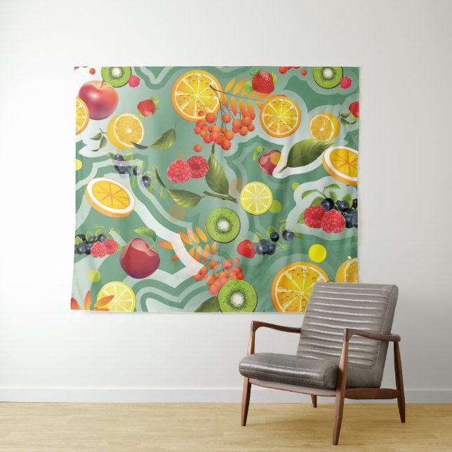 Mixed Fruits 7 Tapestry (In Situ (Horizontal))