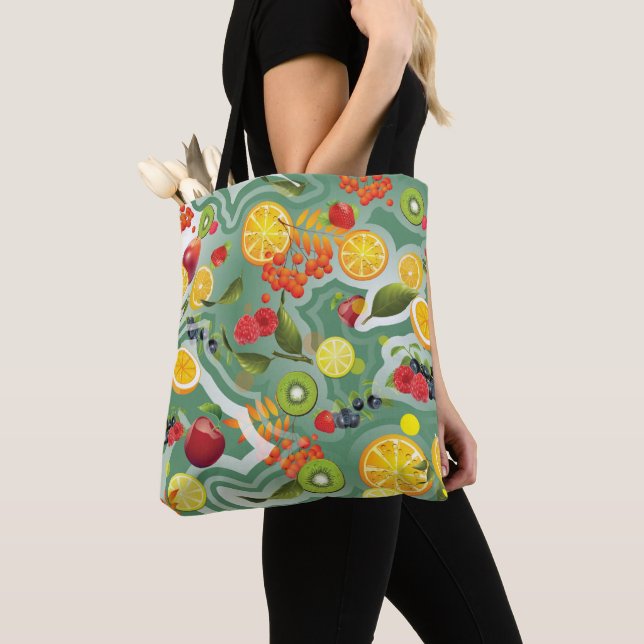 Mixed Fruits 7 Tote Bag (Close Up)