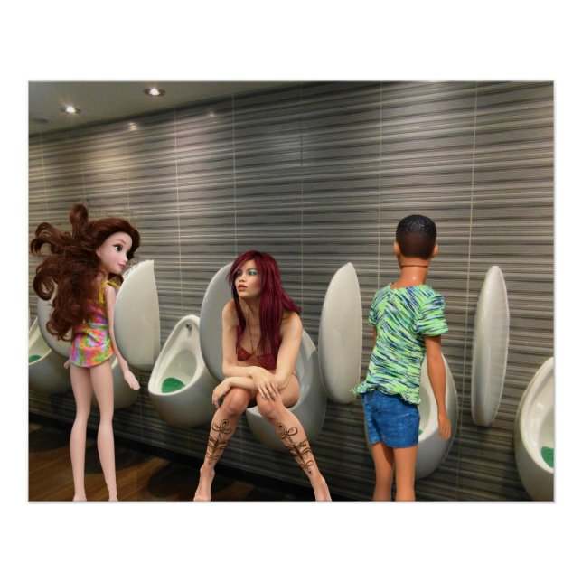 Mixed gender restroom. poster (Front)