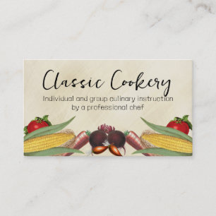 mixed green veggies food business card