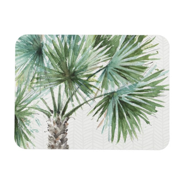 Mixed Greens I Tropical Palms Magnet (Horizontal)