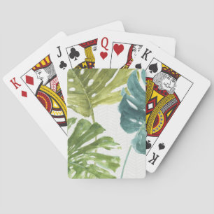 Mixed Greens   Tropical Palms Playing Cards