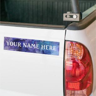Mixed ink background - Customise your own    Bumper Sticker