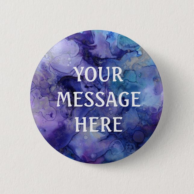 Mixed ink background - Customise your own Pinback  6 Cm Round Badge (Front)