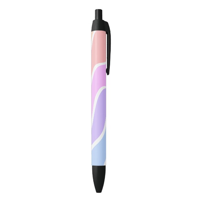 Mixed Light Colour Gradient  Black Ink Pen (Bottom (Vertical))