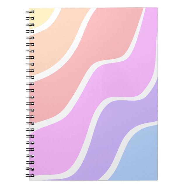 Mixed Light Colour Gradient  Notebook (Front)