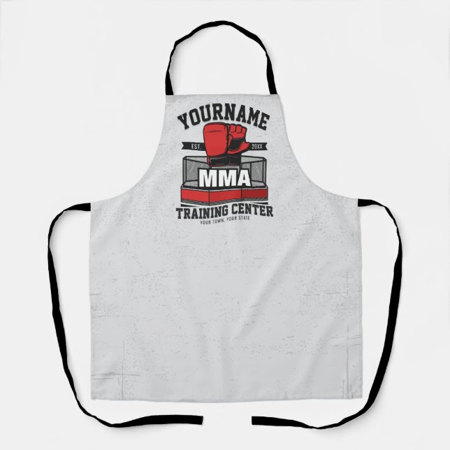 Mixed Martial Arts ADD NAME MMA Fight Training Apron (Front)