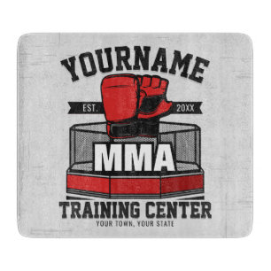 Mixed Martial Arts ADD NAME MMA Fight Training Cutting Board