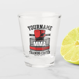 Mixed Martial Arts ADD NAME MMA Fight Training Shot Glass