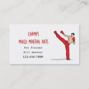 Mixed Martial Arts Business Card