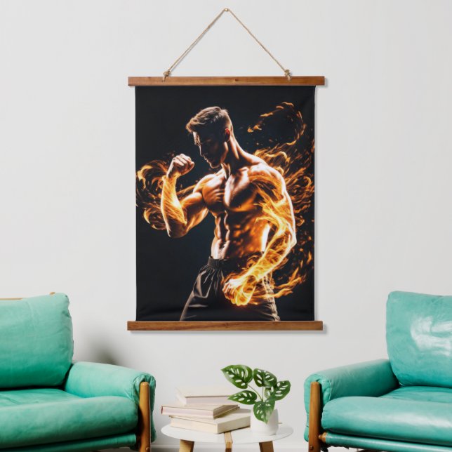 Mixed Martial Arts Fighter Hanging Tapestry (Living Room)