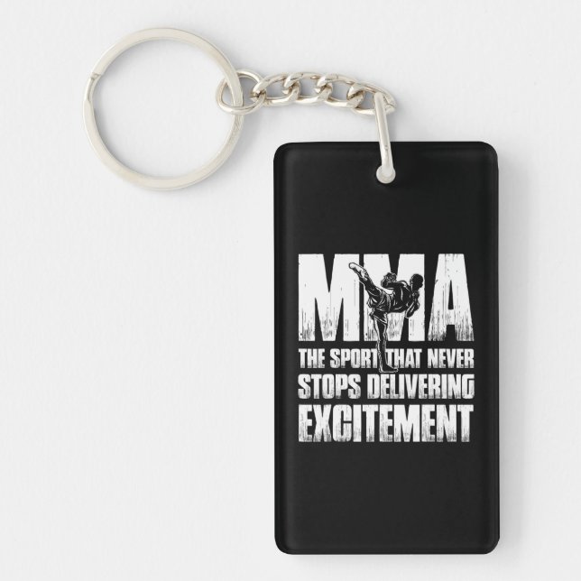 Mixed Martial Arts For MMA Fighter Cage Fighter Key Ring (Front)