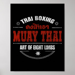 Mixed Martial Arts Thai Boxing Muay Thai Poster