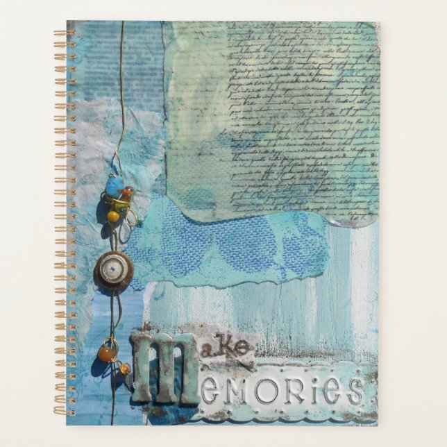 Mixed Media Art Make Memories Quote Planner (Front)