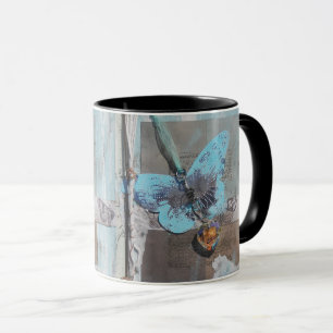 Mixed Media Artwork Butterfly Mug