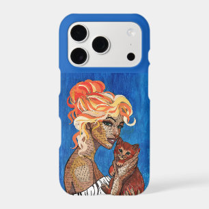 Mixed Media Collage Cat Mum Phone Case - Artsy New