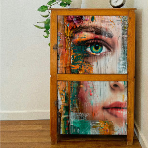 Mixed Media Decoupage Tissue Paper