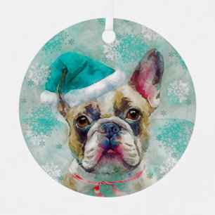 Mixed Media Dog Print Ornament AP443B1