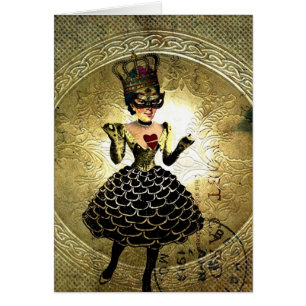 Mixed Media Doll Digital Art, The Queen of Hearts