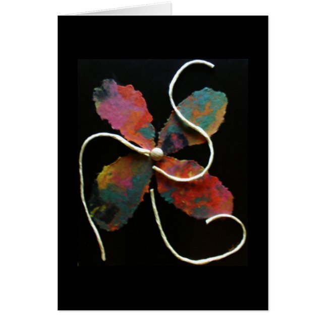 Mixed Media Flower Art Card (Front)