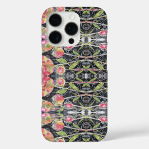Mixed Media Flowers Abstract iPhone 16 Pro Case