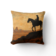 Mixed Media Lone Rider Throw Blanket - Textured We