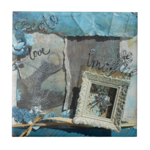 Mixed Media Quote Art Tile