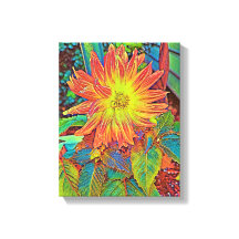 Mixed Media Stretched Canvas Print