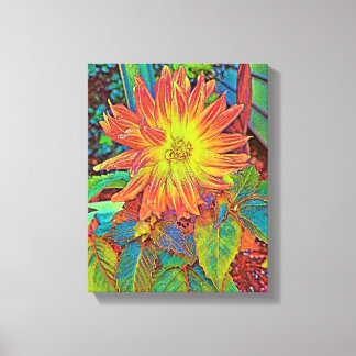 Mixed Media Stretched Canvas Print