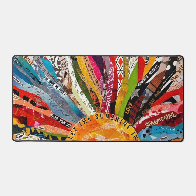 Mixed Media Sun  Desk Mat (Front)