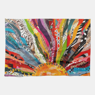 Mixed Media Sun Kitchen Towel