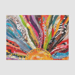 Mixed Media Sun Tissue Paper