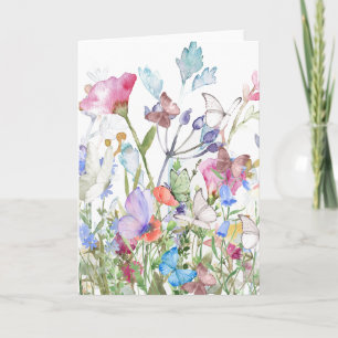 Mixed Medium Floral (Blank) Card