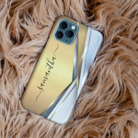 Mixed Metal 3-D Gold Monogram