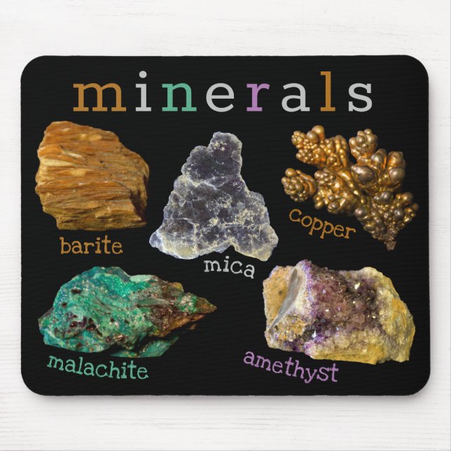 Mixed Minerals Rock Nature Photography Mouse Mat (Front)
