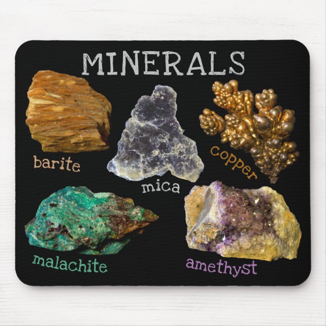 Mixed Minerals Rock Nature Photography Mouse Pad (Front)