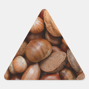 Mixed nuts triangle sticker