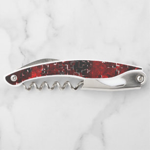 Mixed of showy and rustic red petals under mosaic  corkscrew