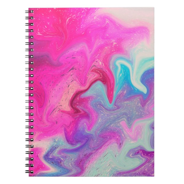 Mixed paint background notebook (Front)
