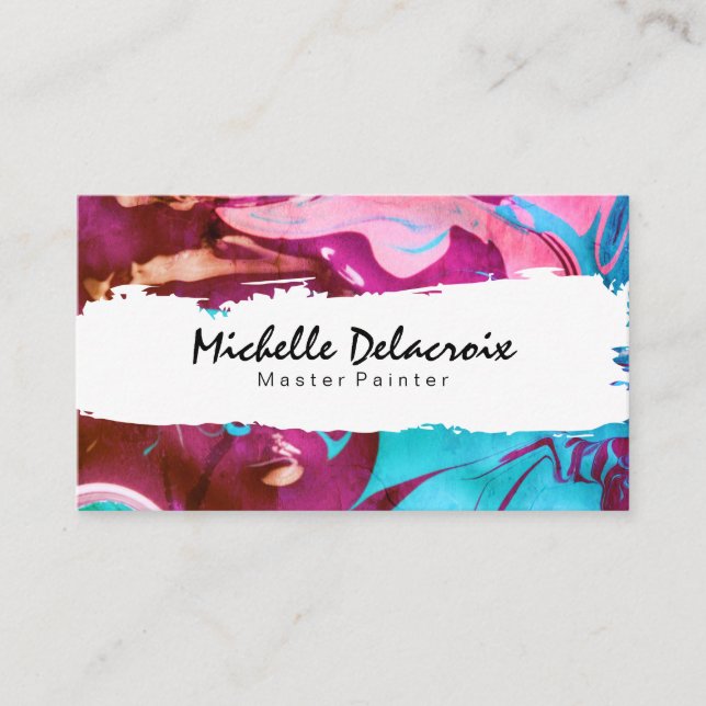 Mixed Paint | Vibrant II Business Card (Front)