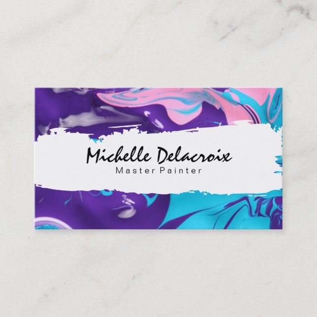 Mixed Paint | Vibrant II Business Card (Front)