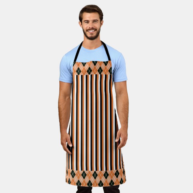 Mixed Patterns All-Over Print Apron (Worn)