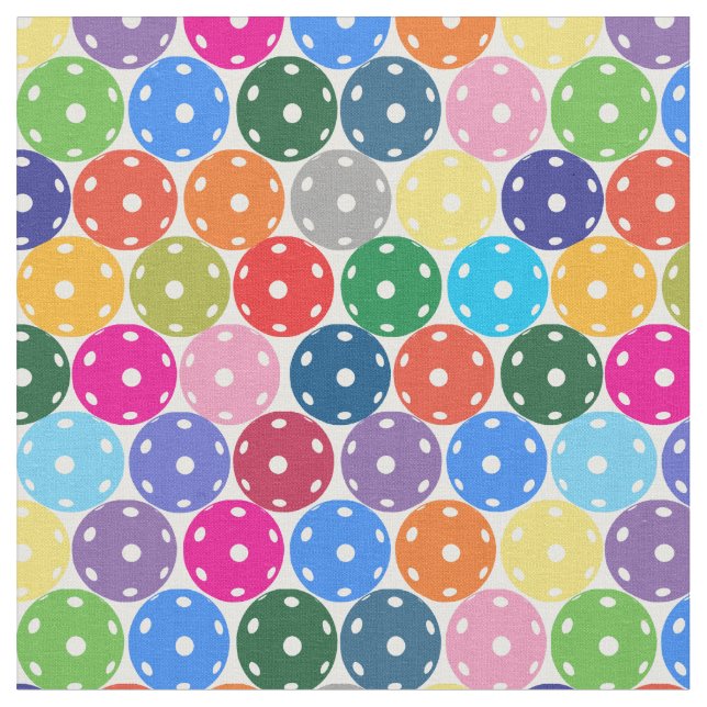 Mixed pickleballs fabric (Close Up)