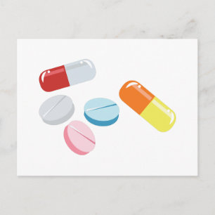 Mixed Pills Postcard