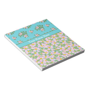 Mixed Pink Dog Rose Florals: Notepad or Jotter