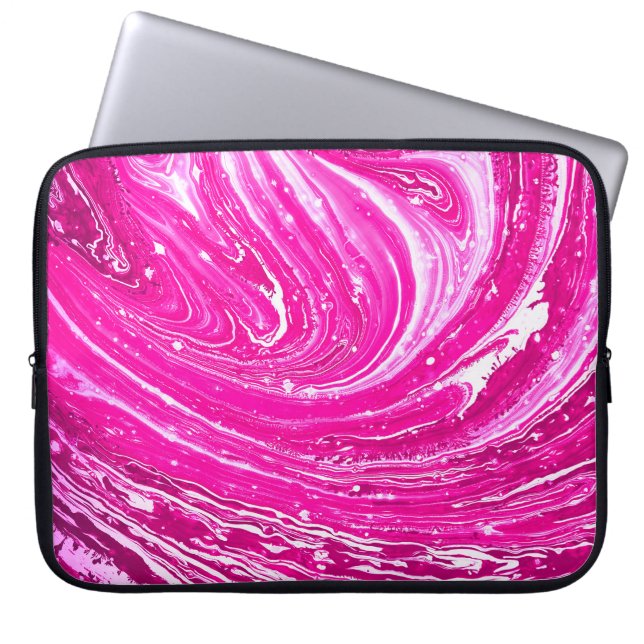 Mixed Pink Paint Background. Laptop Sleeve (Front)