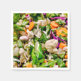 Mixed salad napkin